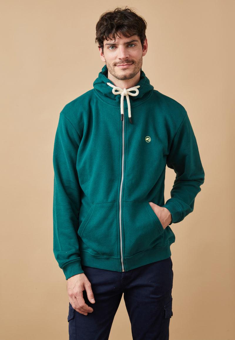 Altonadock Sudadera Cremallera Verde Outlet online
