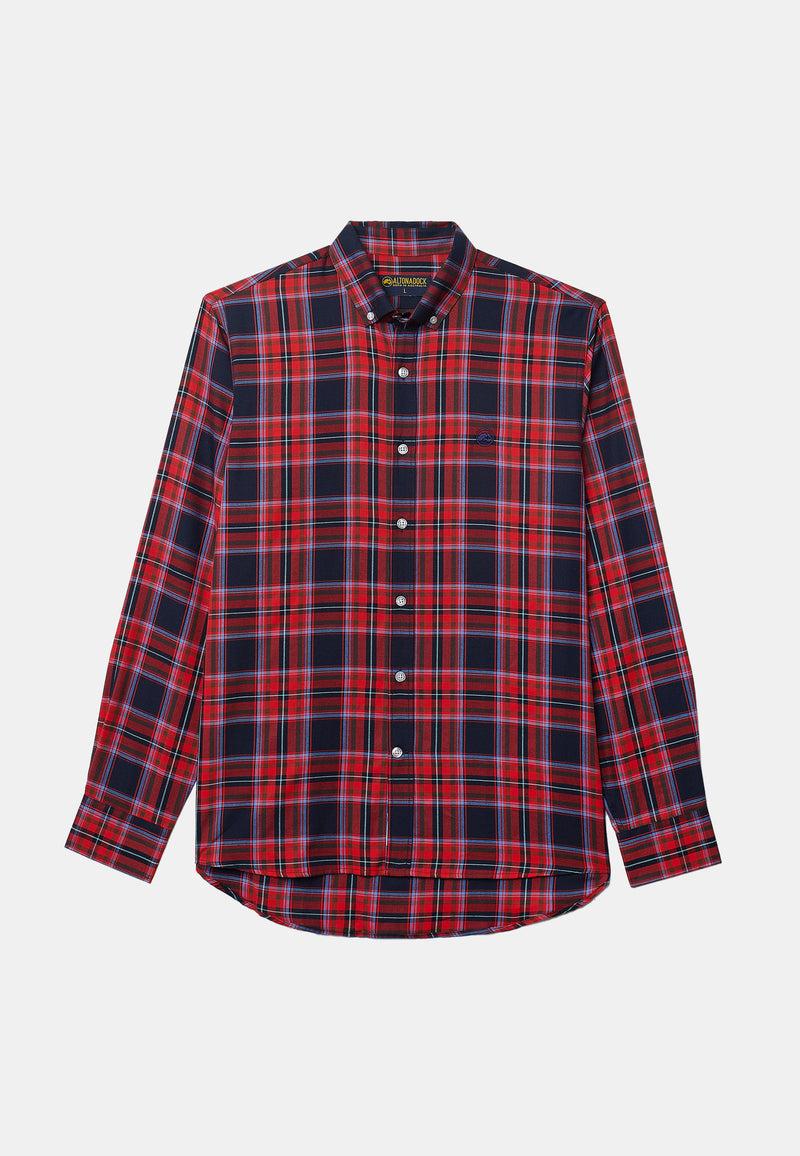 Altonadock Camisa Cuadros Granate Devoluciones gratuitas