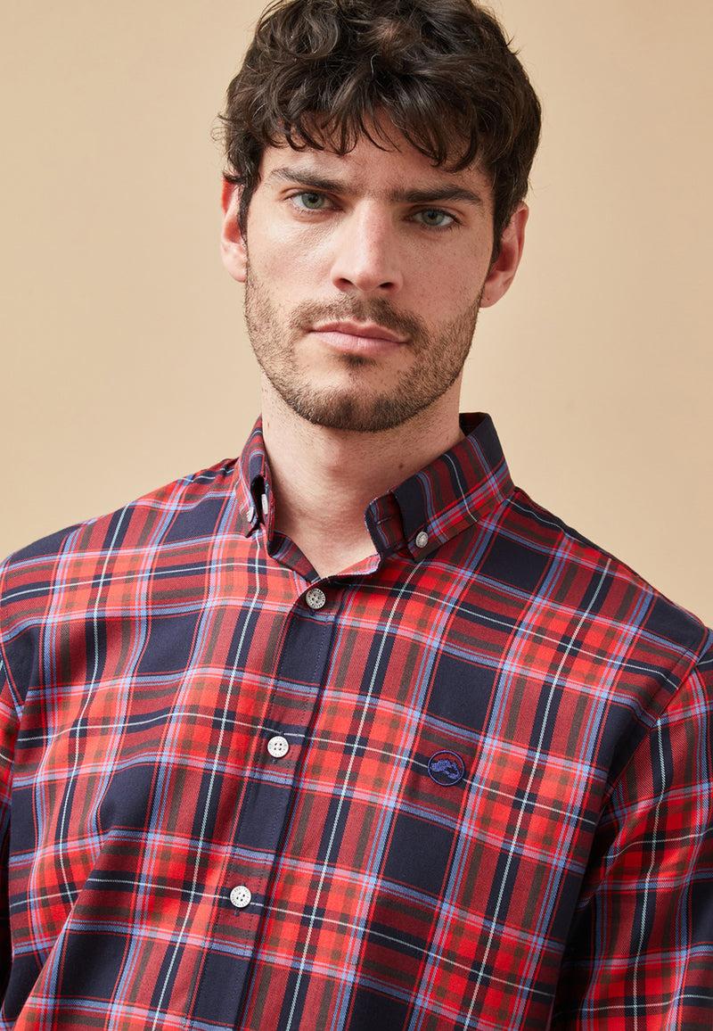Altonadock Camisa Cuadros Granate Devoluciones gratuitas