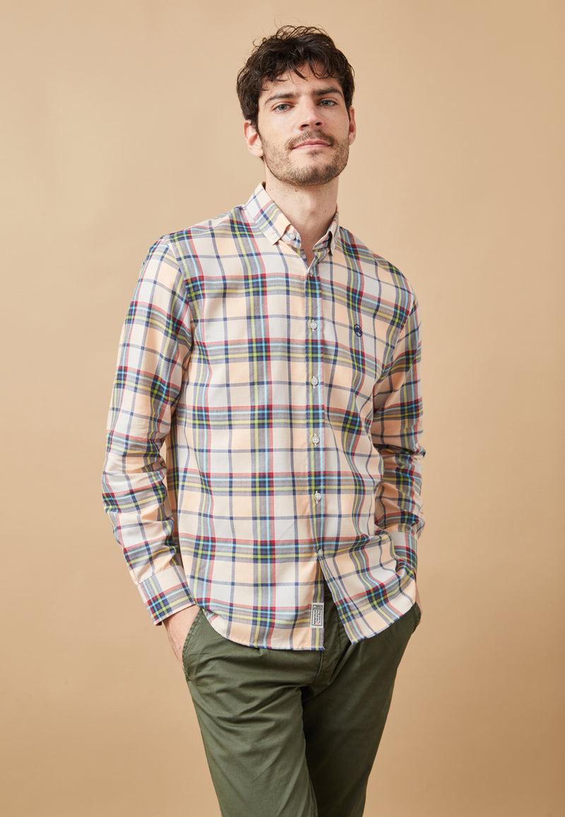Altonadock Camisa Cuadros Beige En línea