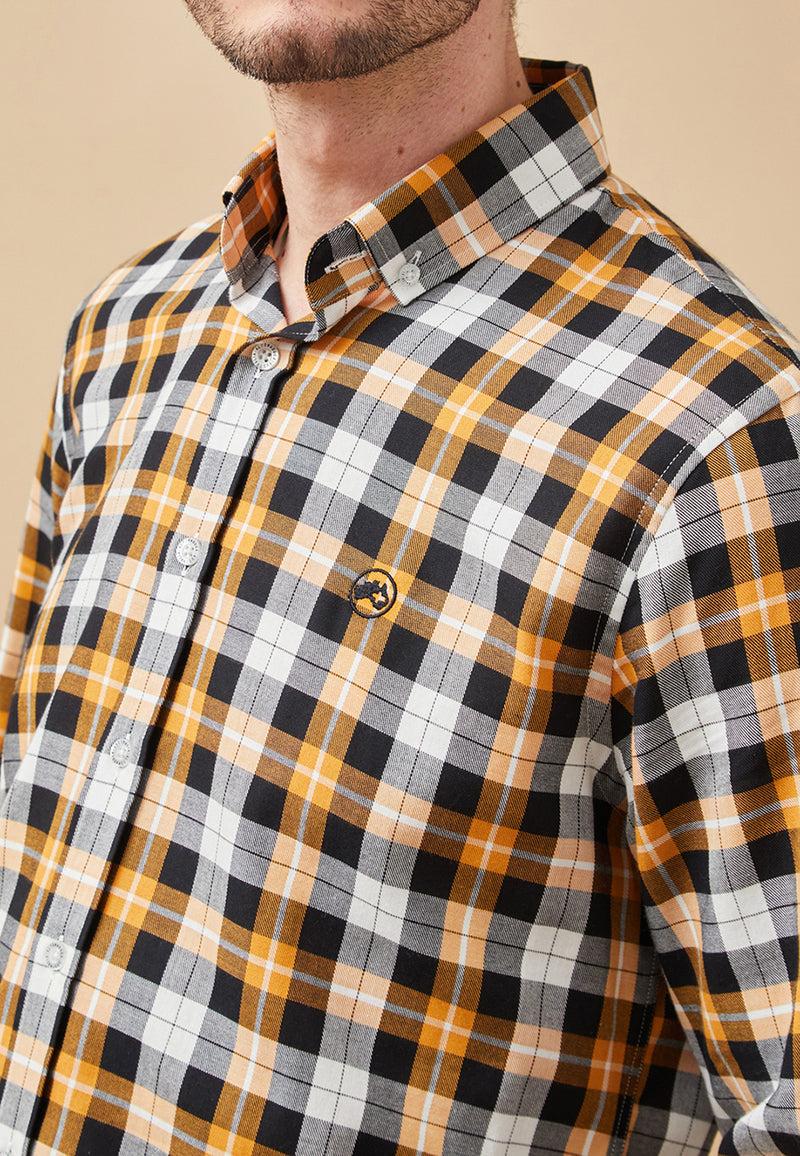 Altonadock Camisa Cuadros Amarillo Outlet online