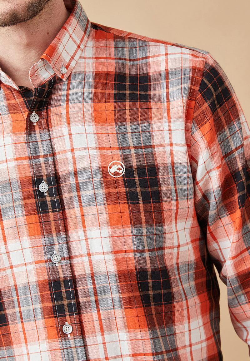 Altonadock Camisa Cuadros Naranja Envío internacional gratuito