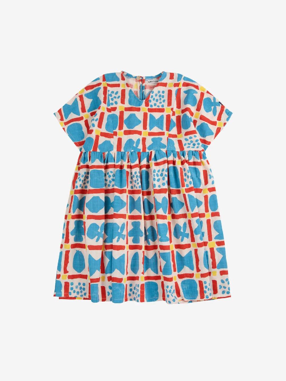 Bobo choses Gemetric Game all over woven dress Libre de impuestos