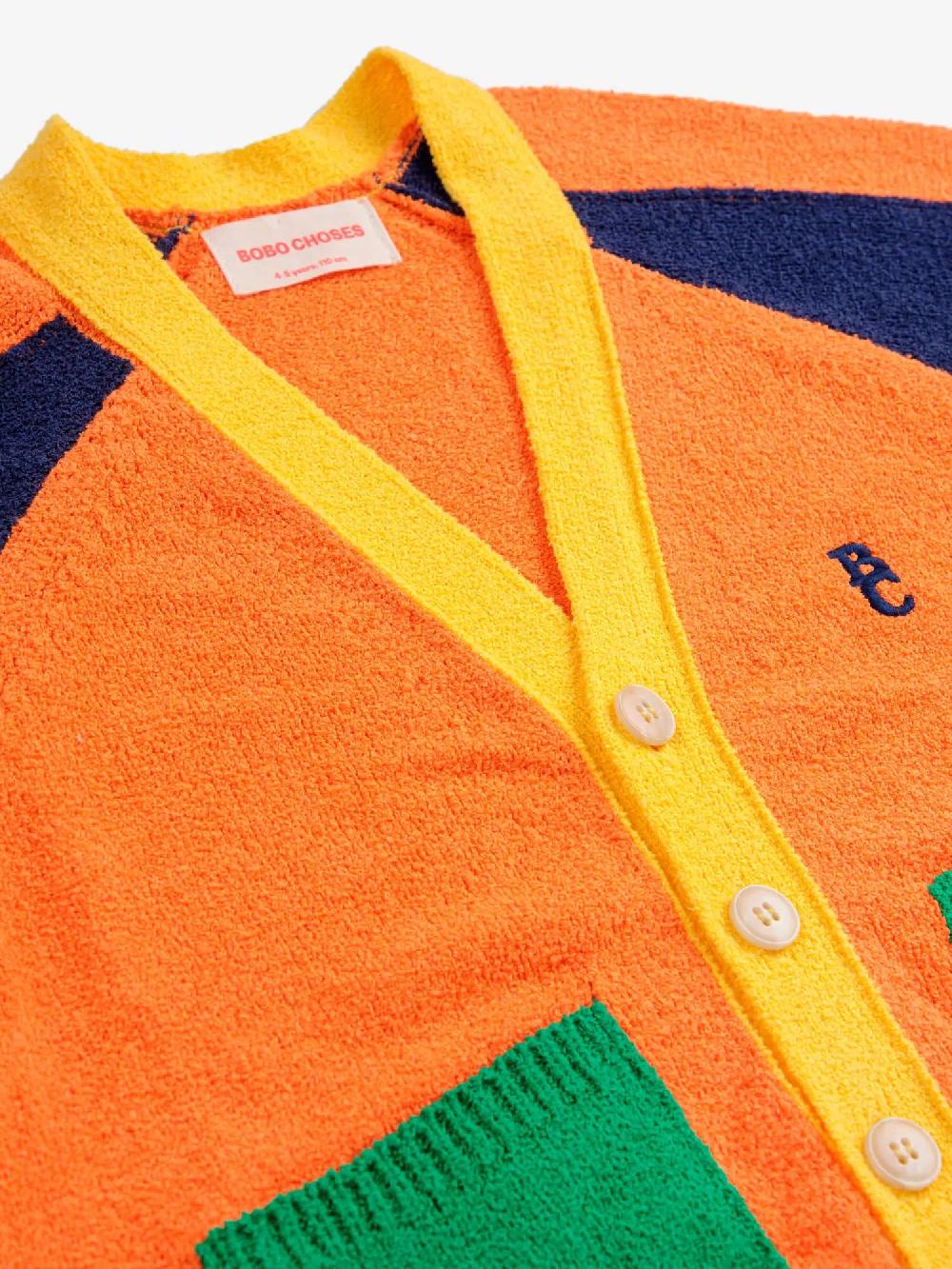 Bobo choses Color block V-neck cardigan Oferta exclusiva