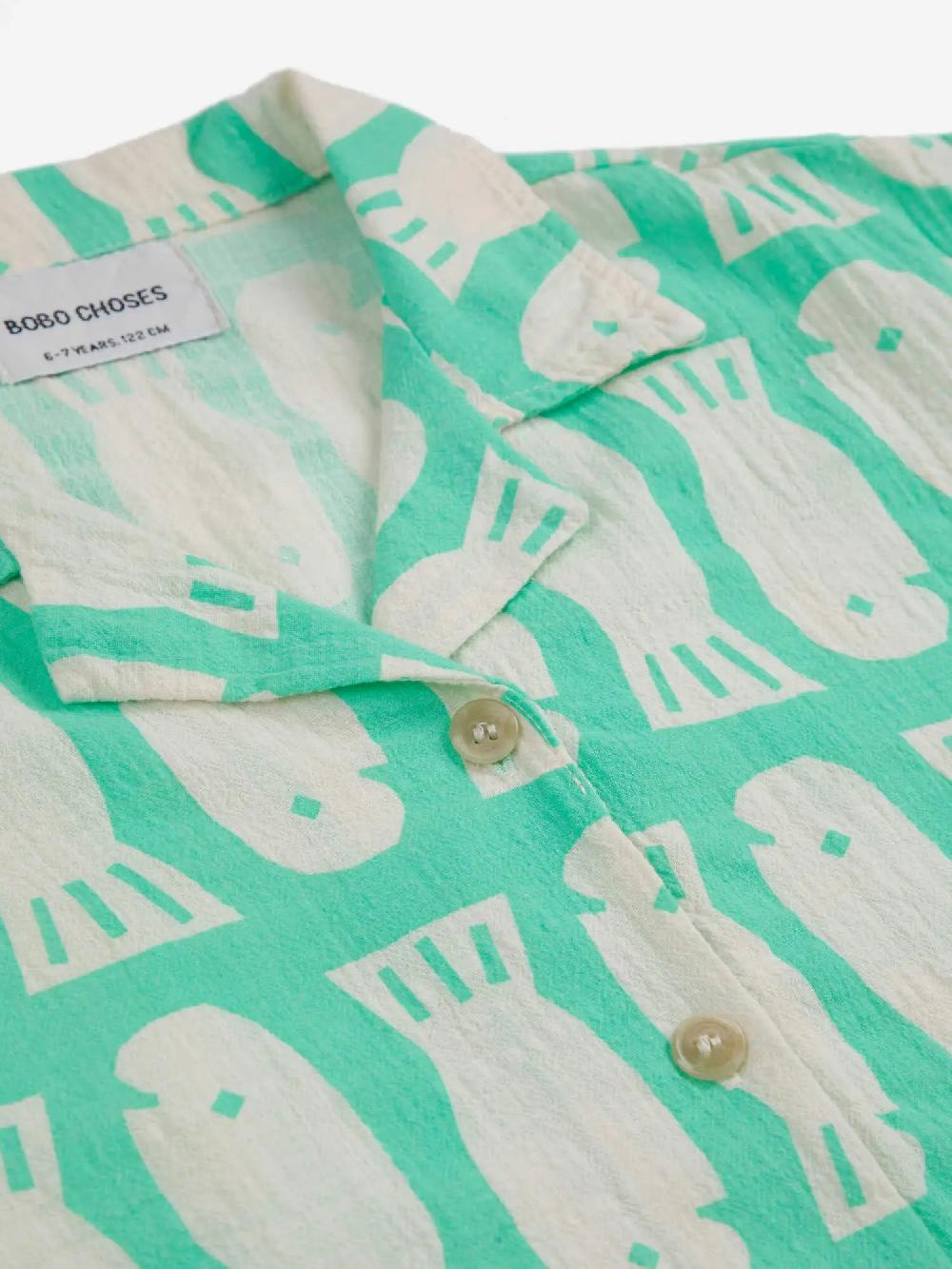 Bobo choses Lucky Fish all over woven shirt Outlet online