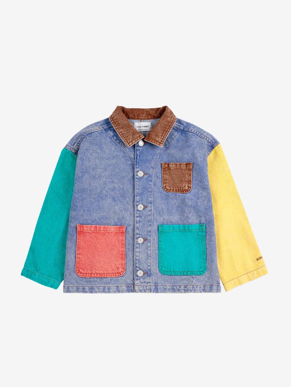 Bobo choses Color block denim jacket Mejor oferta