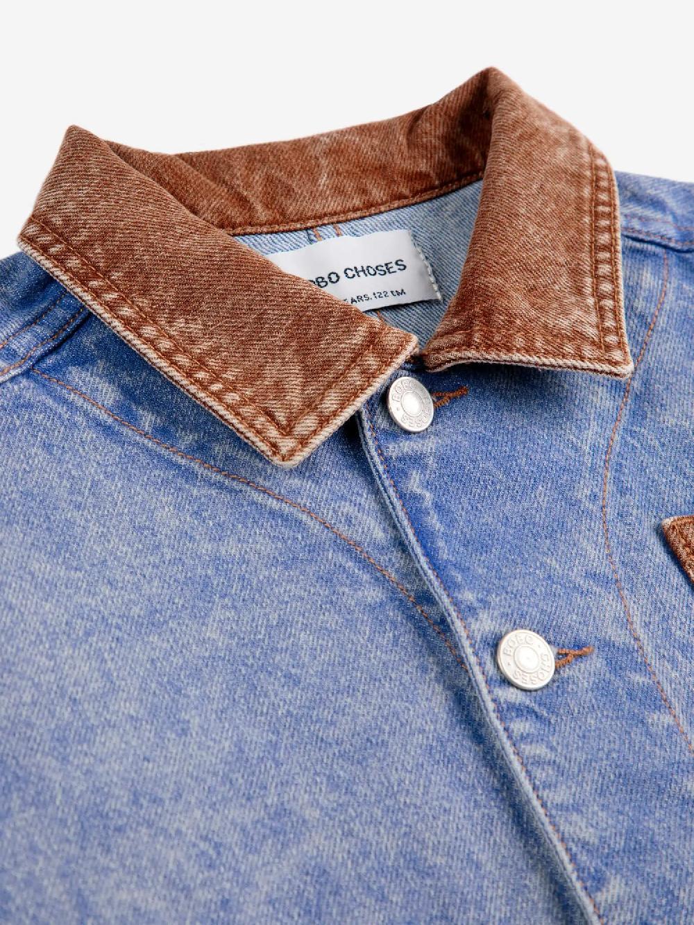 Bobo choses Color block denim jacket Mejor oferta