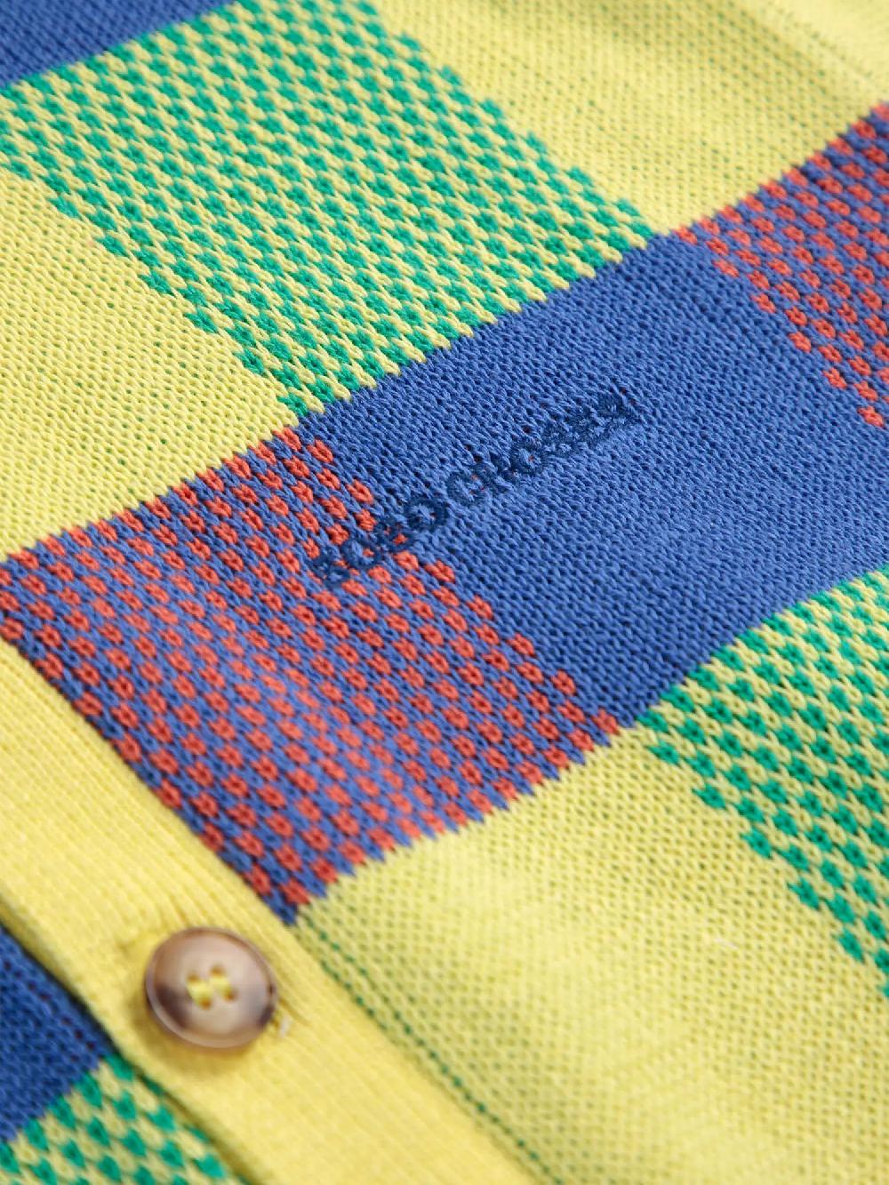 Bobo choses Multicolor vichy jacquard cardigan Envío gratis