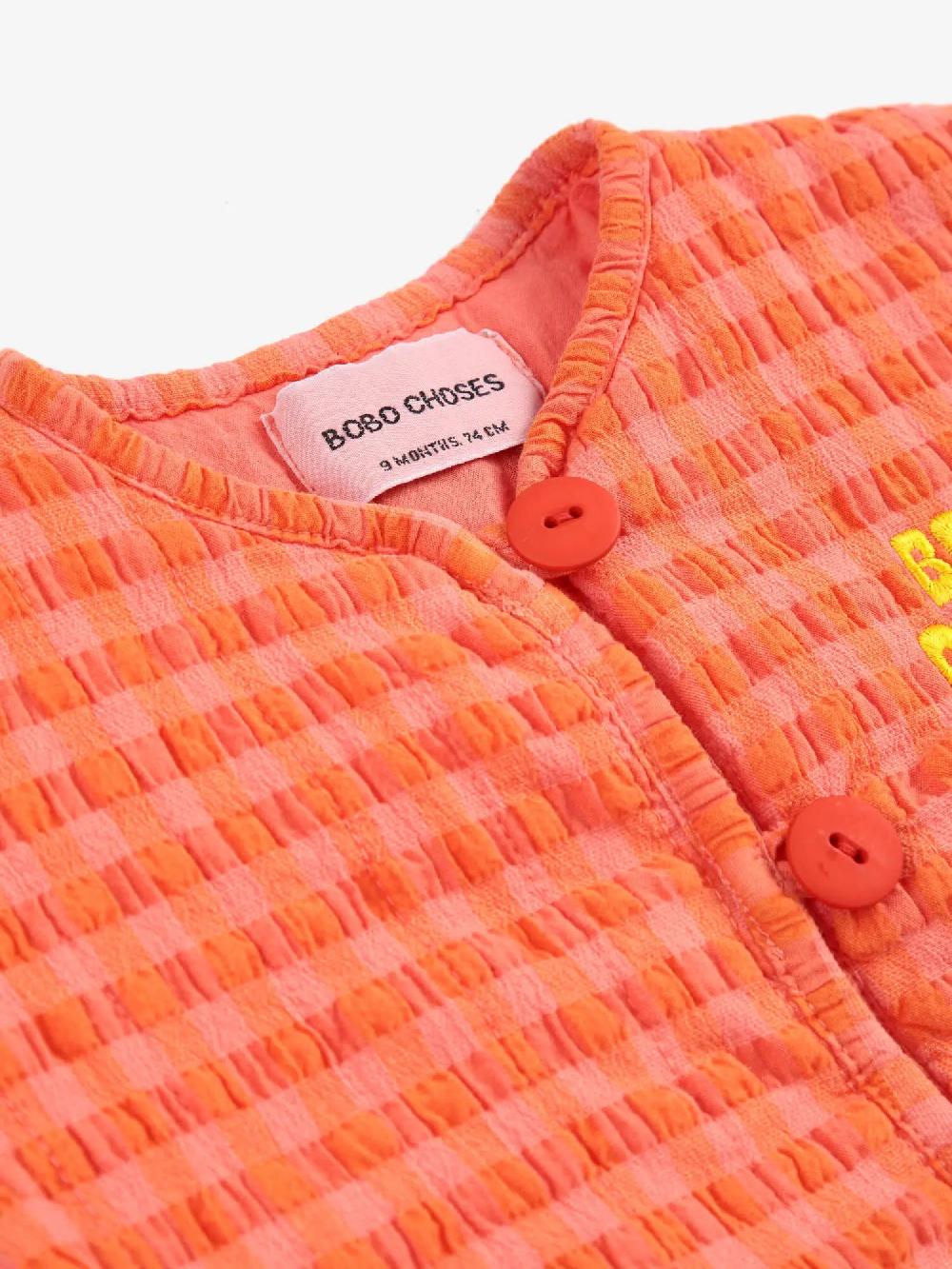 Bobo choses Vichy padded jacket Grandes descuentos