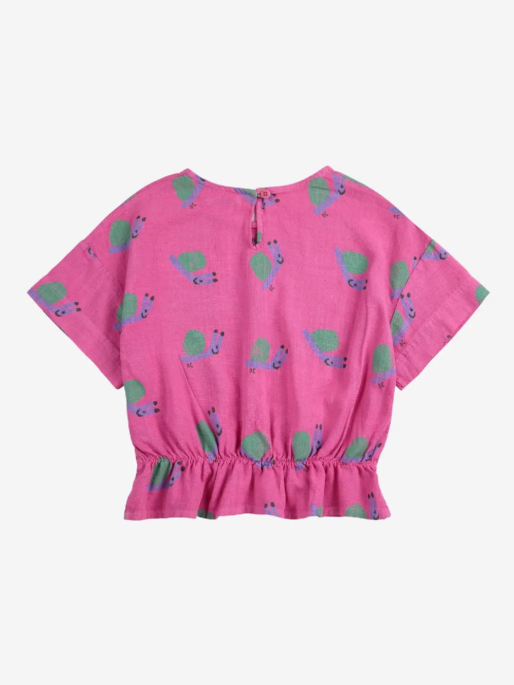 Bobo choses Funny Snail all over woven blouse Precios de Black Friday