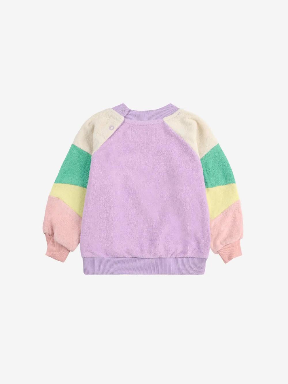 Bobo choses Lila Color Block terry cloth sweatshirt Ofertas especiales