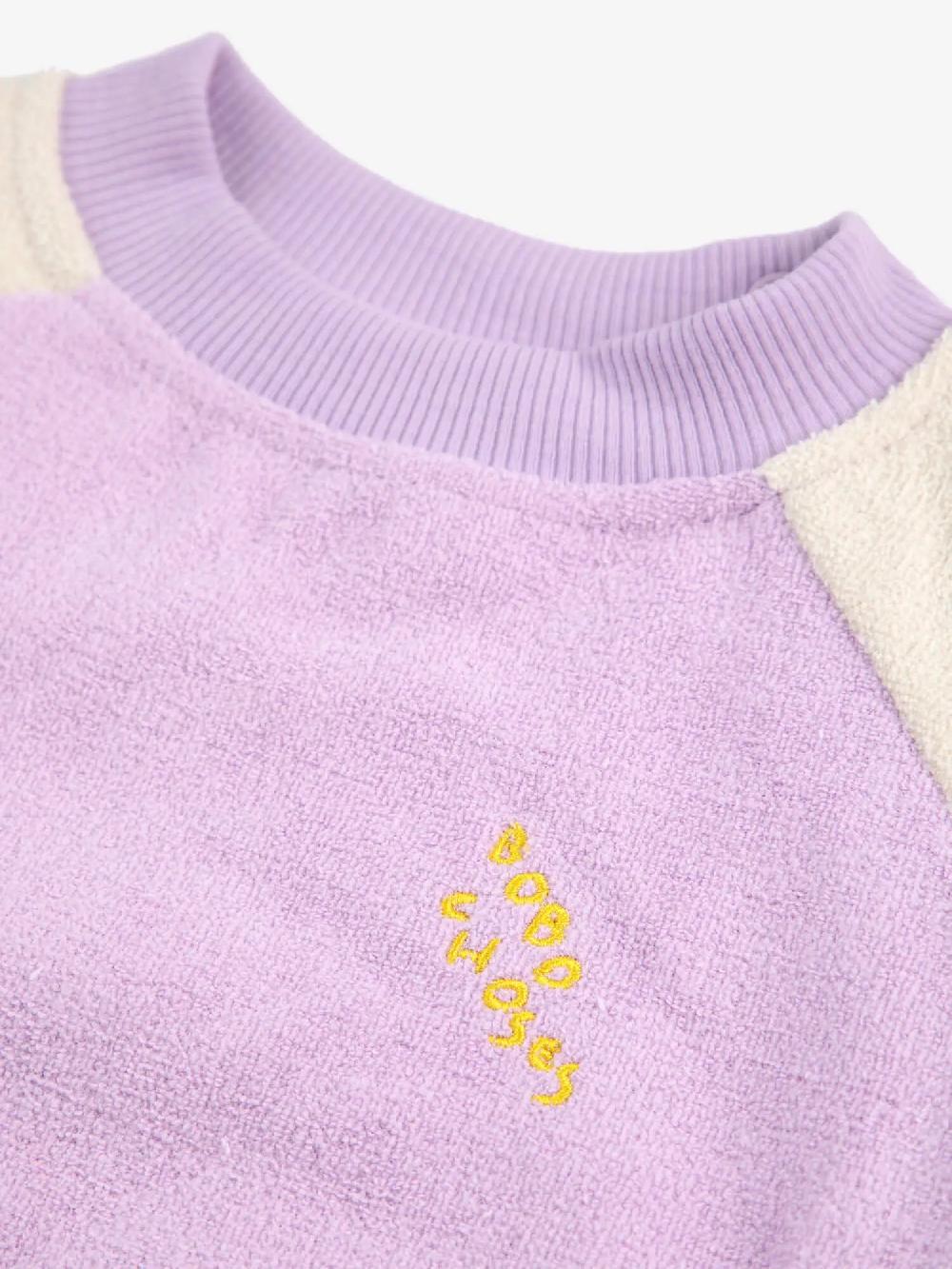 Bobo choses Lila Color Block terry cloth sweatshirt Ofertas especiales