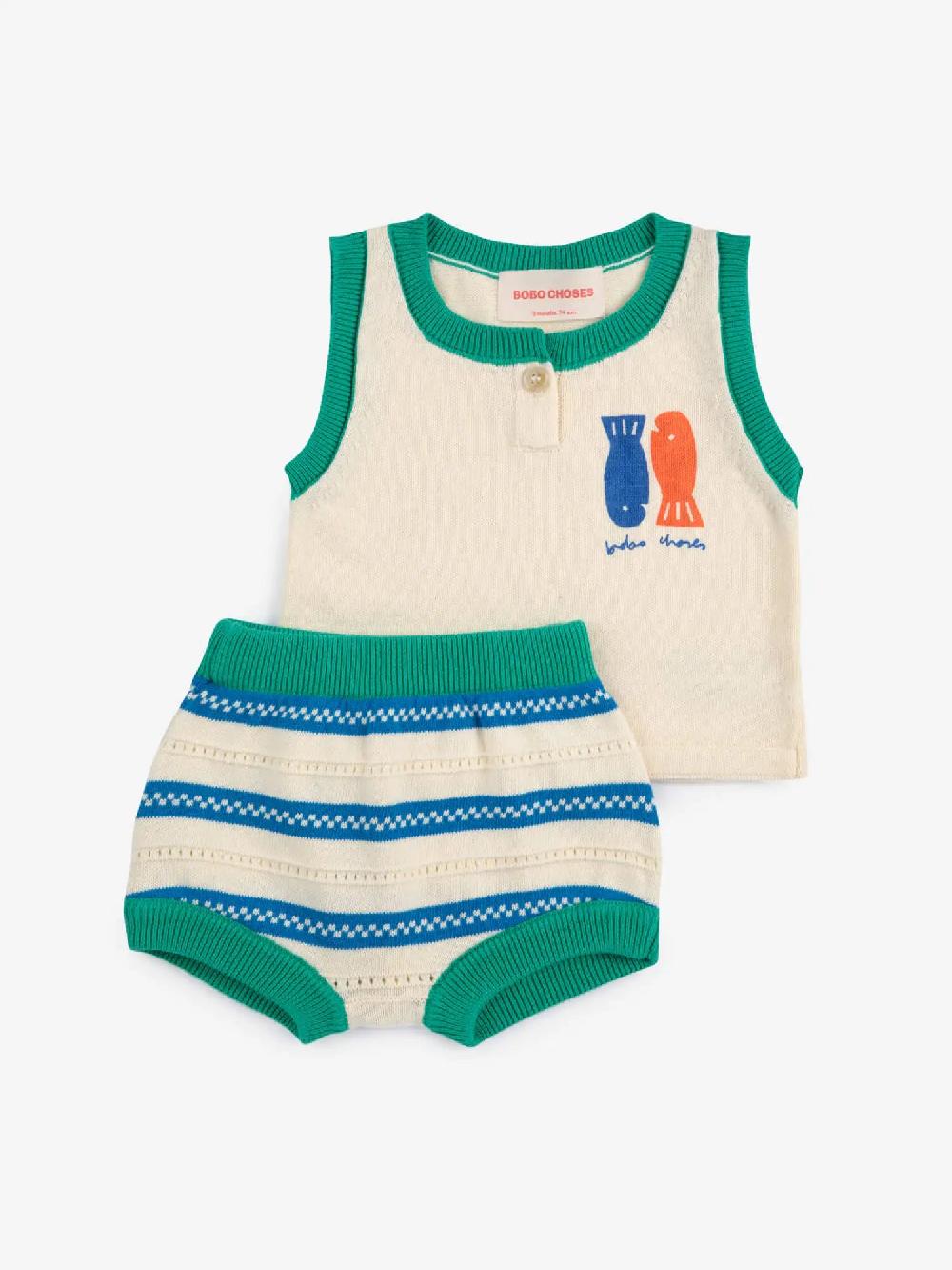 Bobo choses Lucky Fish knitted set En línea