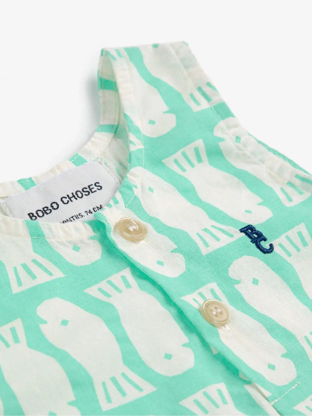 Bobo choses Lucky Fish all over woven playsuit Rebajas baratas