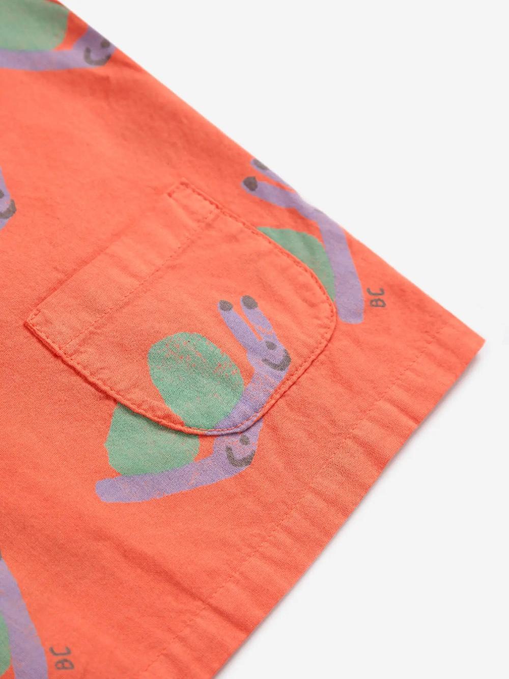 Bobo choses Funny Snail all over woven blouse Rebajas top