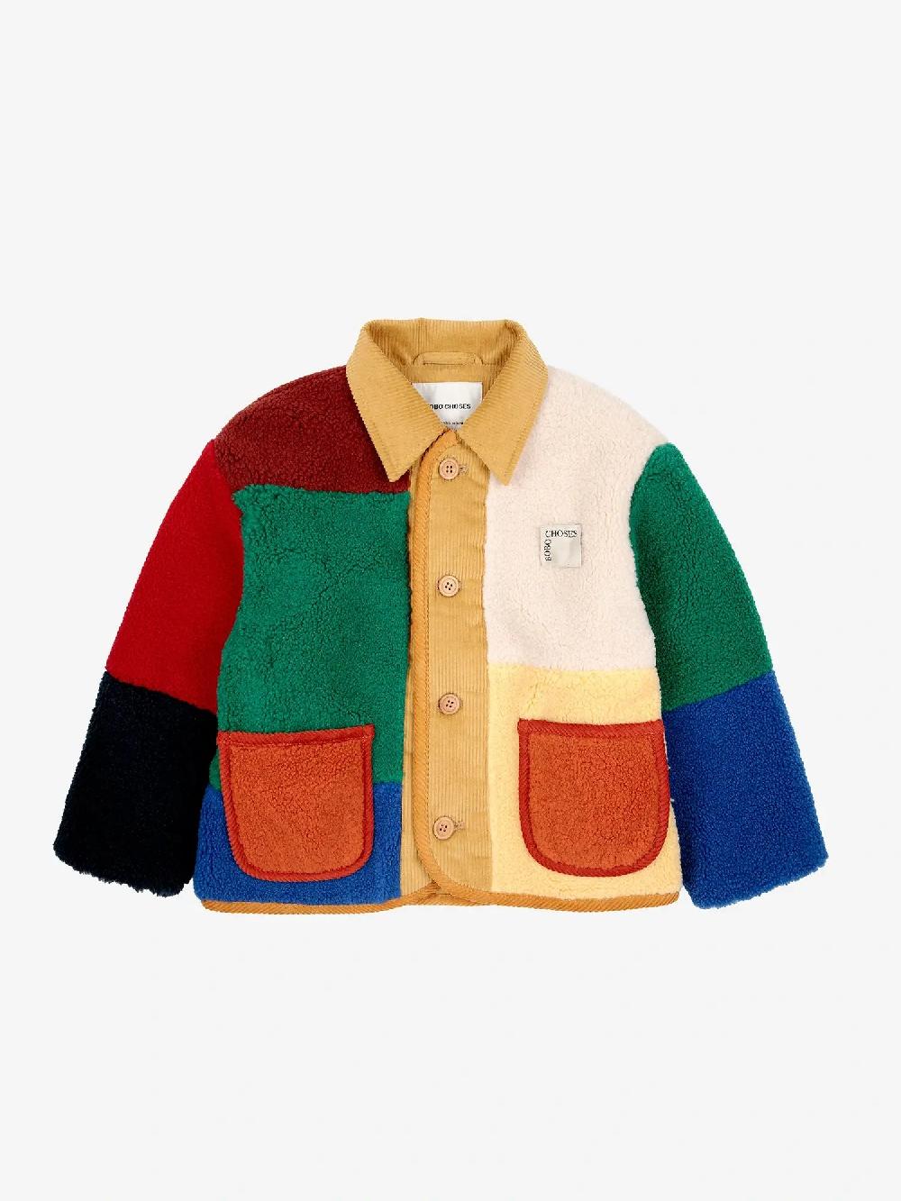 Bobo choses Color Block sheepskin jacket En oferta