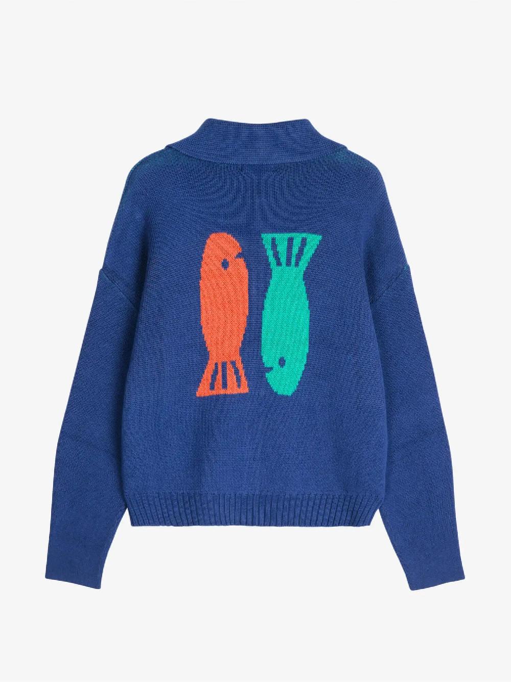 Bobo choses Couple Fish collar cardigan ÚLTIMAS EDICIONES