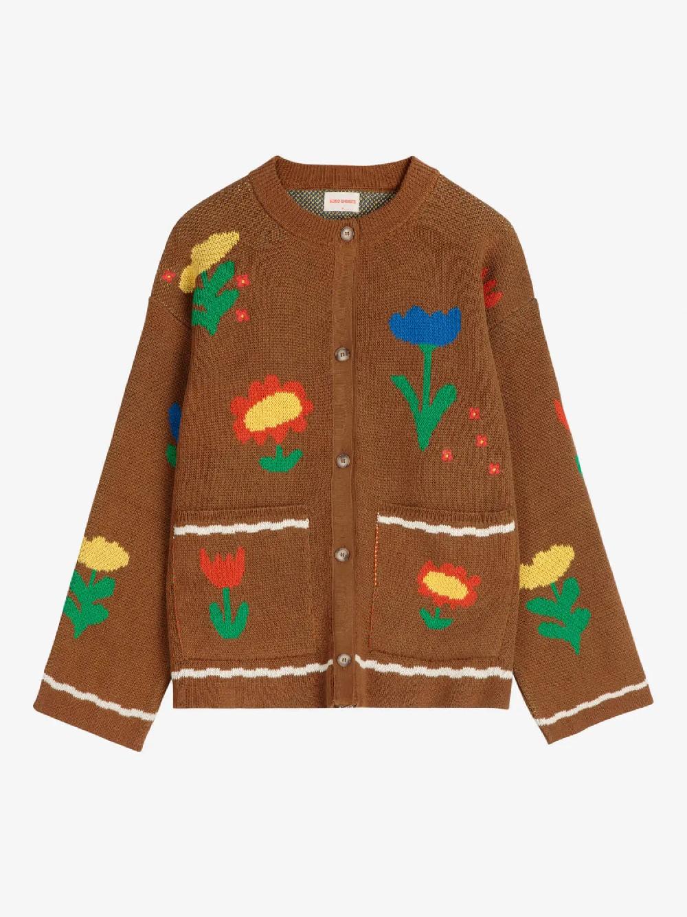 Bobo choses Garden Party texture cotton cardigan Último día