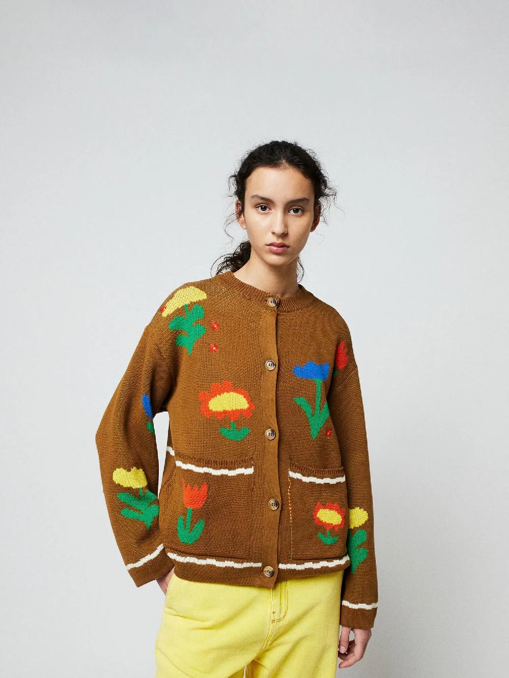 Bobo choses Garden Party texture cotton cardigan Último día