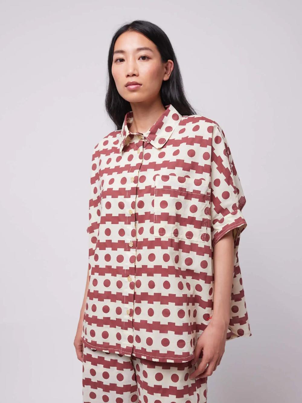 Bobo choses Geometric print oversize shirt Promoción trimestral