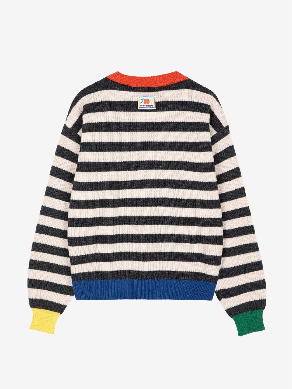 Bobo choses Striped wool blended jumper Liquidación