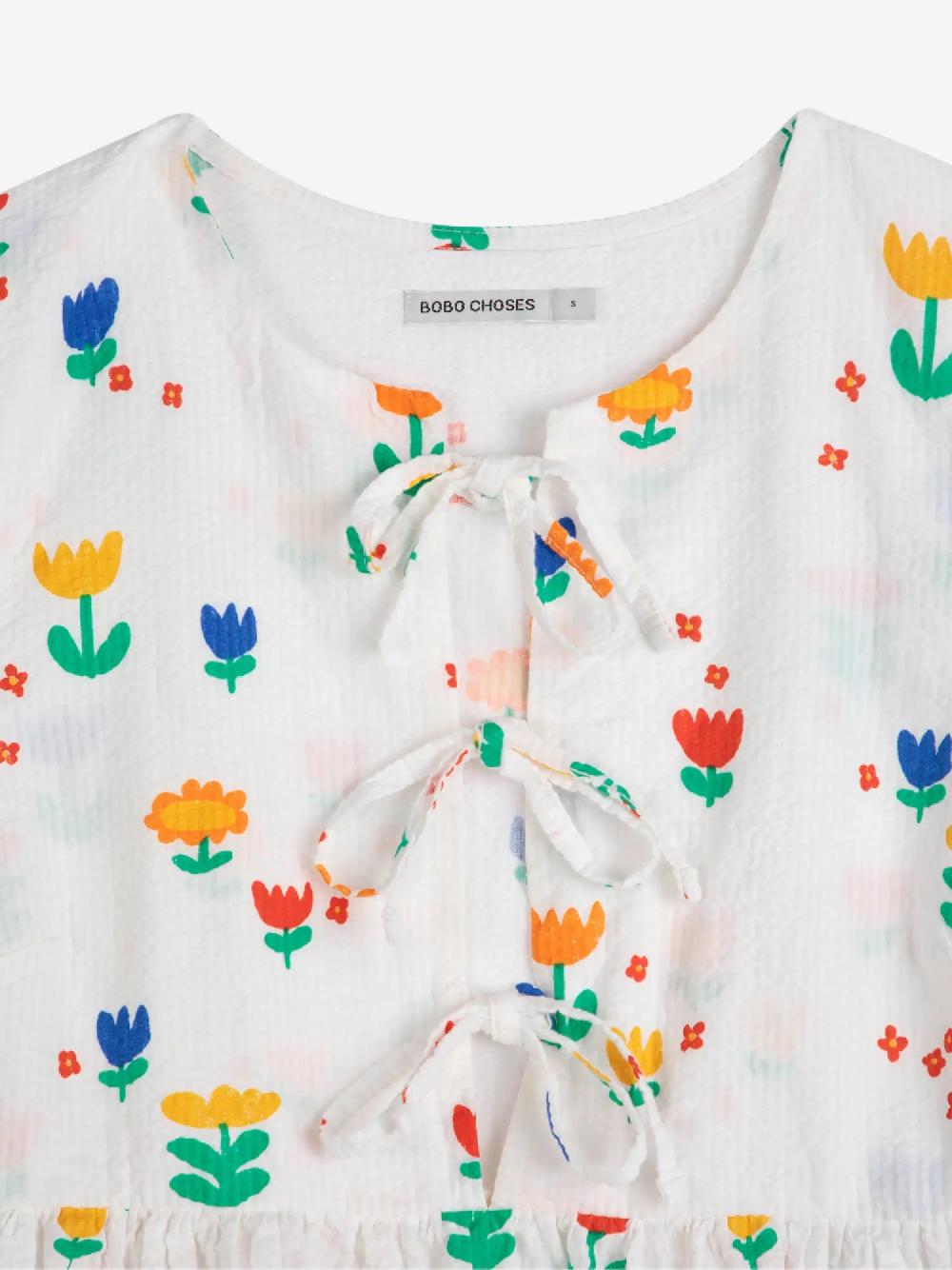 Bobo choses Garden Party print tie string dress Oferta exclusiva