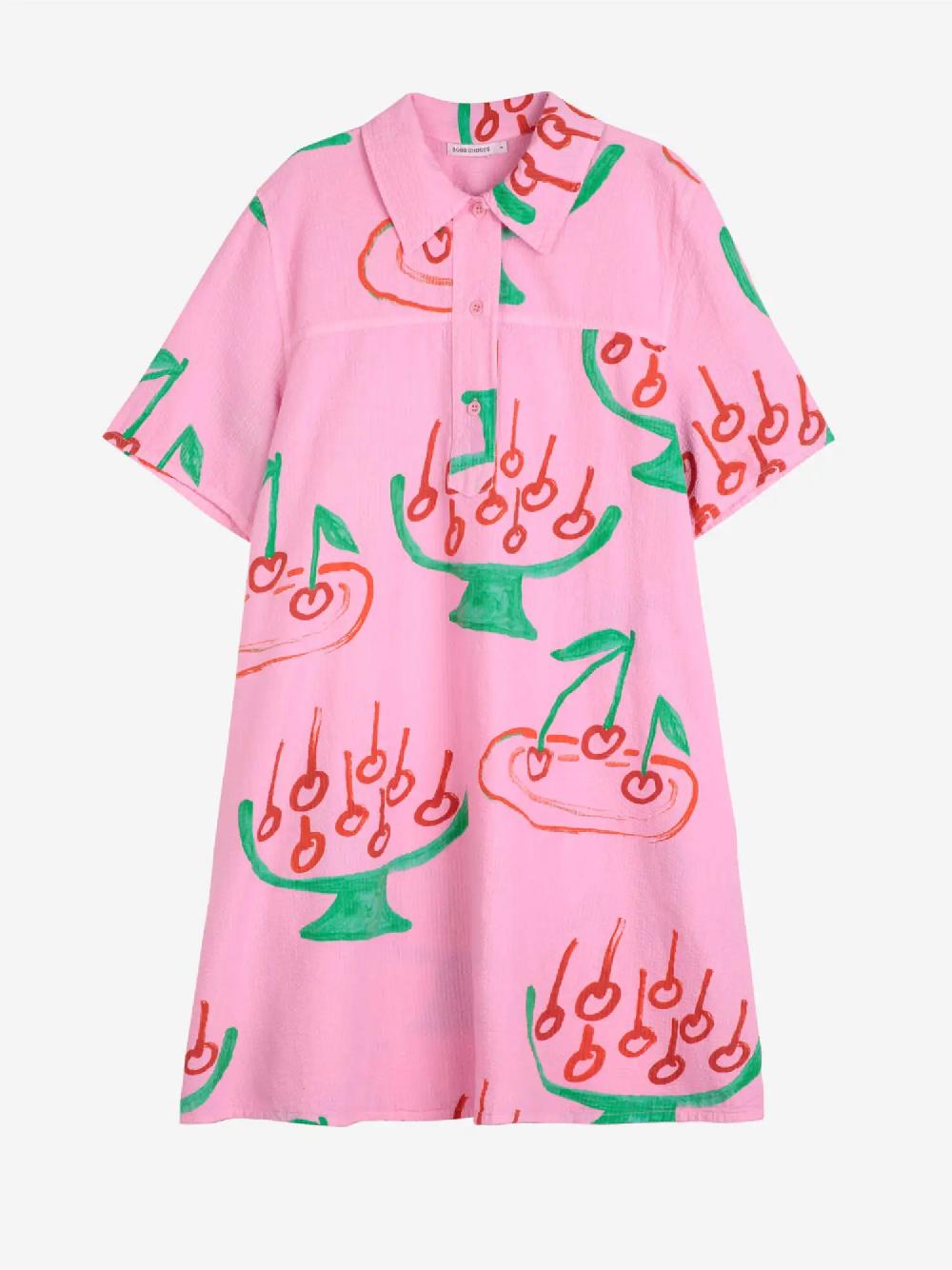 Bobo choses Cherry print mini shirt dress Última moda