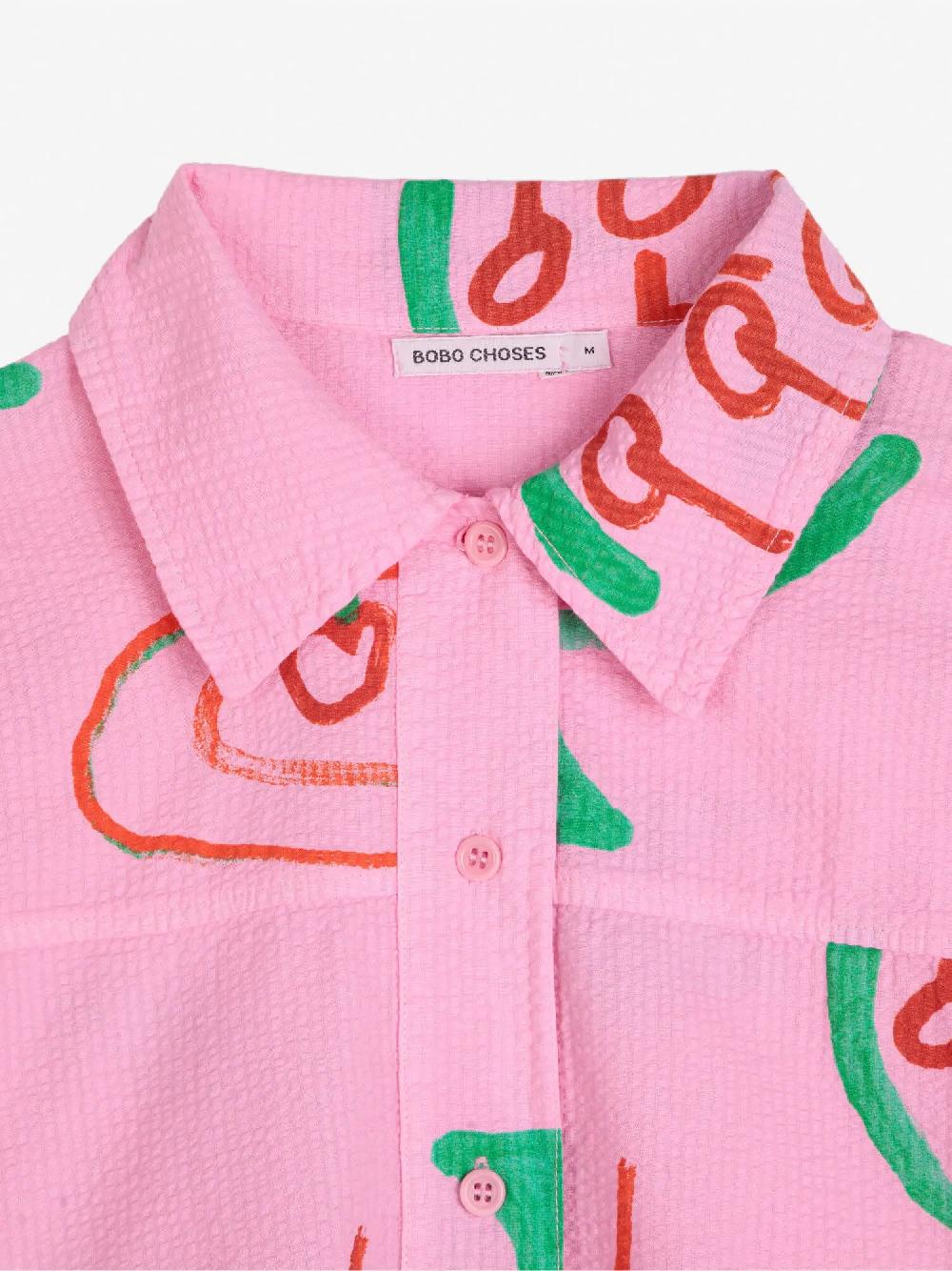 Bobo choses Cherry print mini shirt dress Última moda