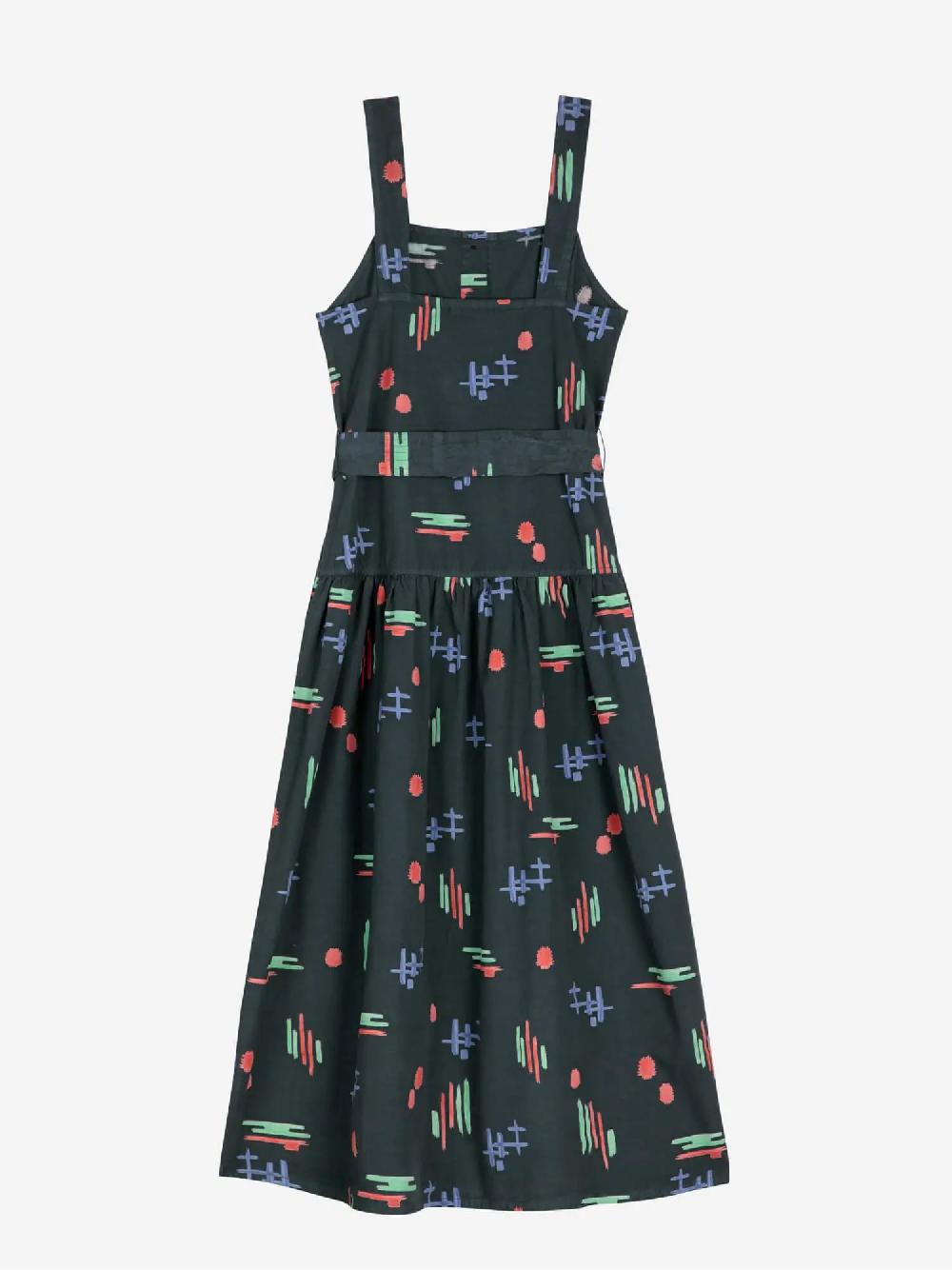 Bobo choses Multicolor print evasé strap dress Descuento por venta flash