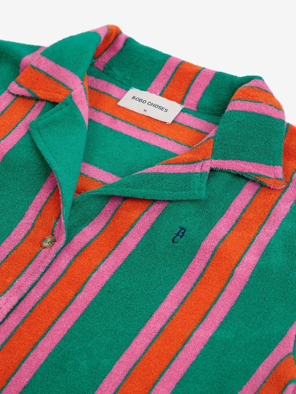 Bobo choses Striped terry shirt Precio ultrabajo