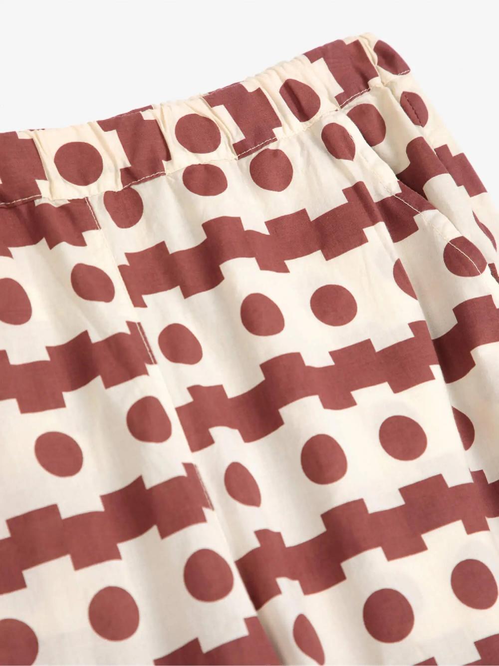 Bobo choses Geometric print wide-leg trousers 2025