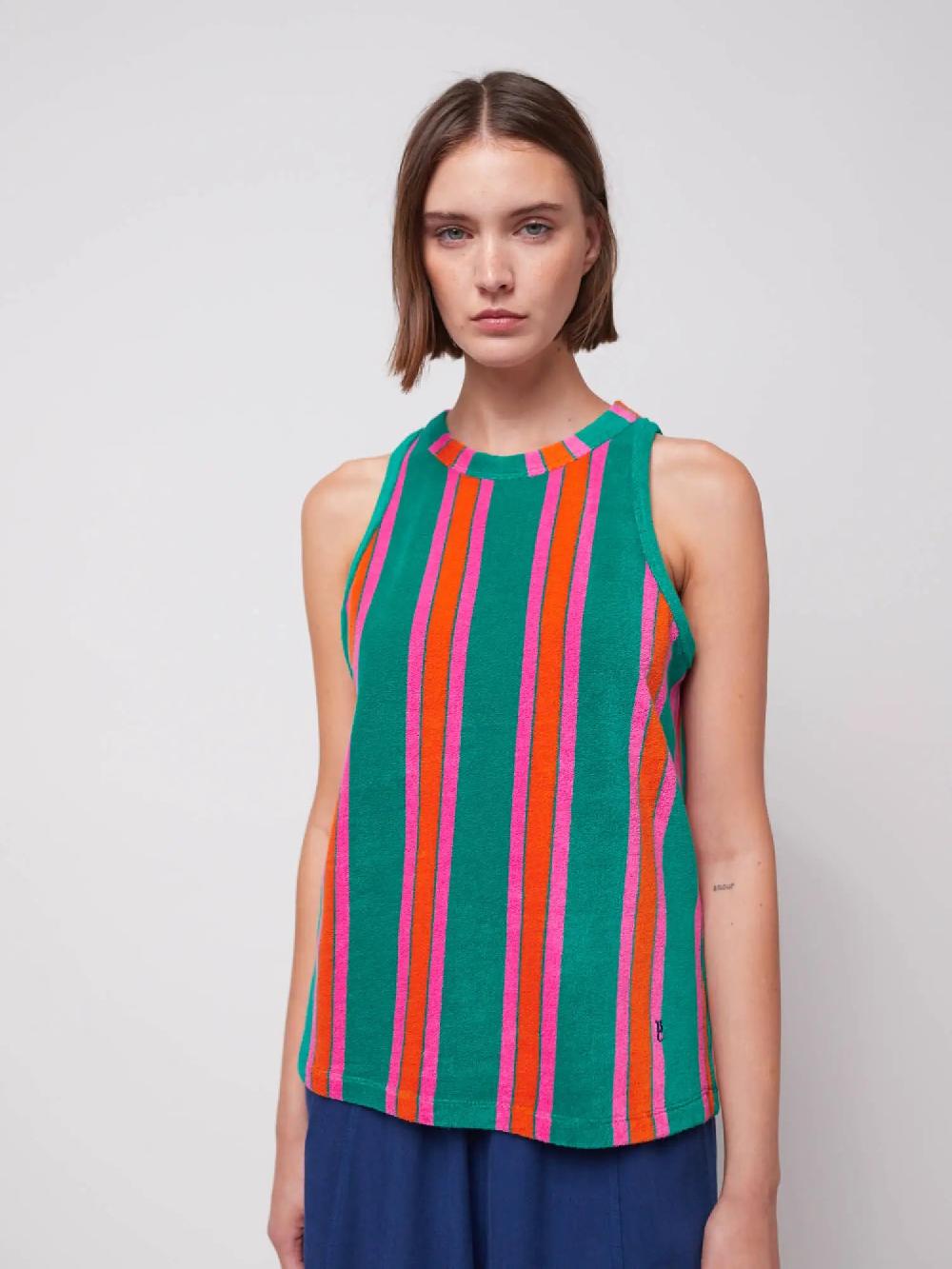 Bobo choses Multicolor Stripes terry tank top
