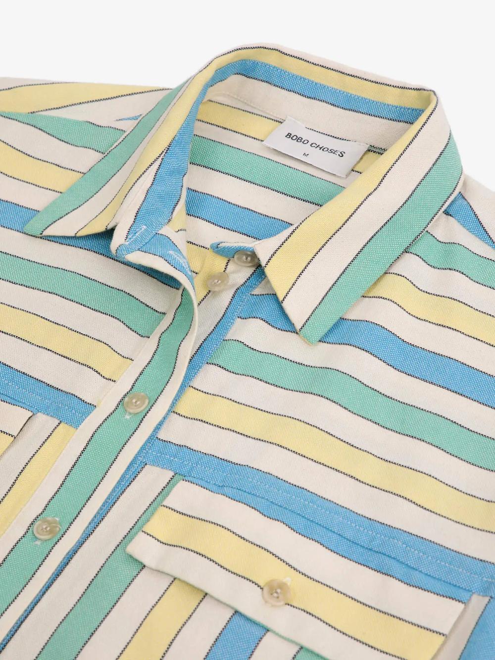 Bobo choses Multicolor stripes relaxed shirt Venta caliente