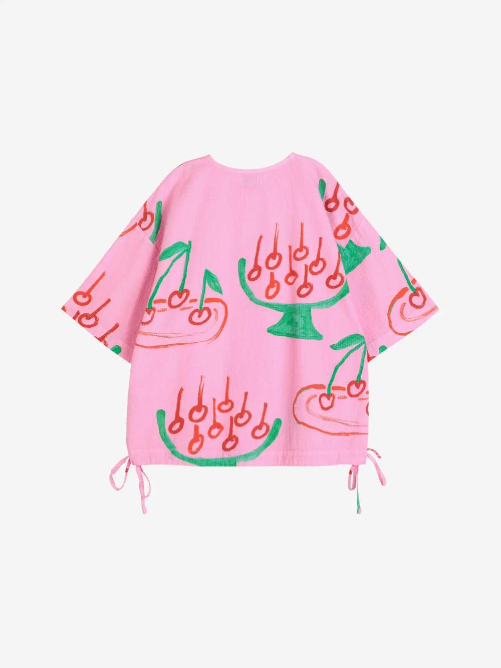 Bobo choses Cherry print cropped blouse En oferta
