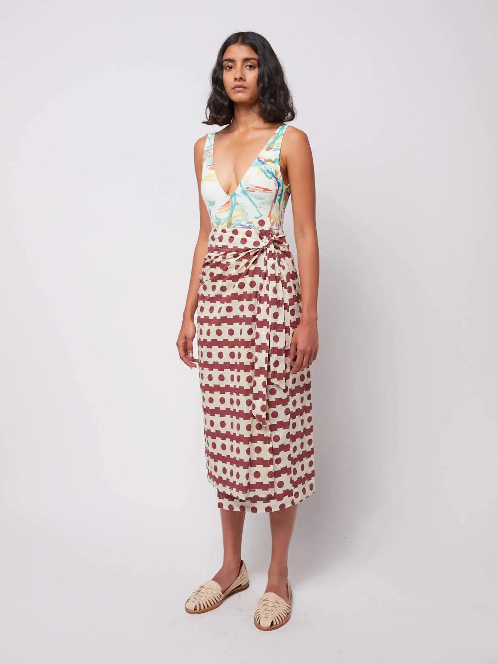 Bobo choses Geometric print wrap skirt Rebajas baratas