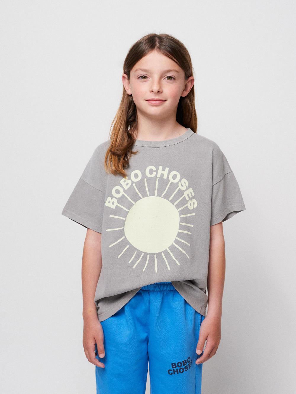 Bobo choses Bobo Choses Sun grey T-shirt Grandes descuentos