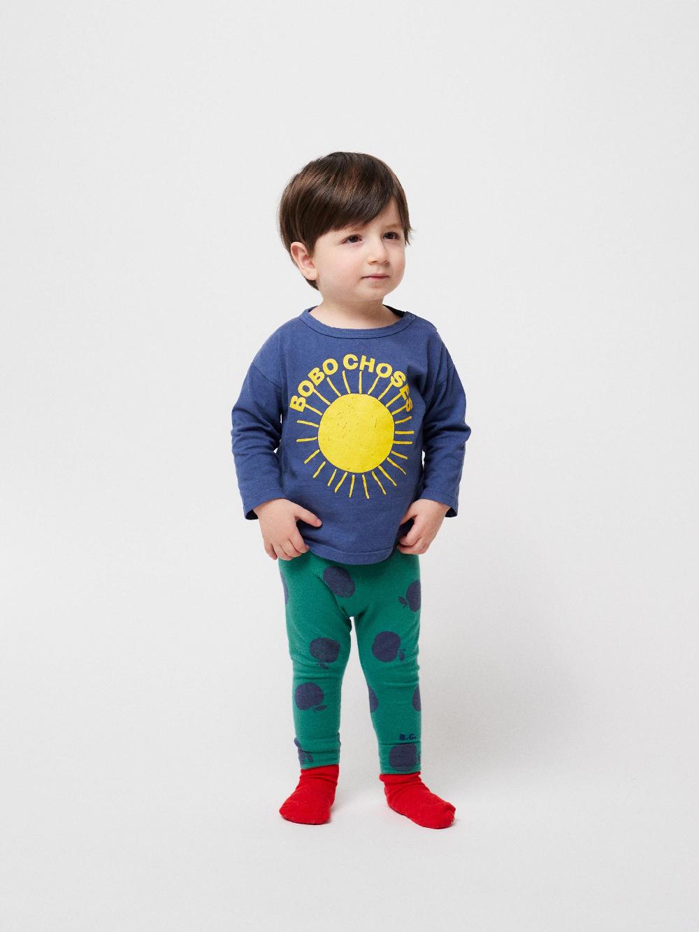 Bobo choses Poma all over green leggings Liquidación