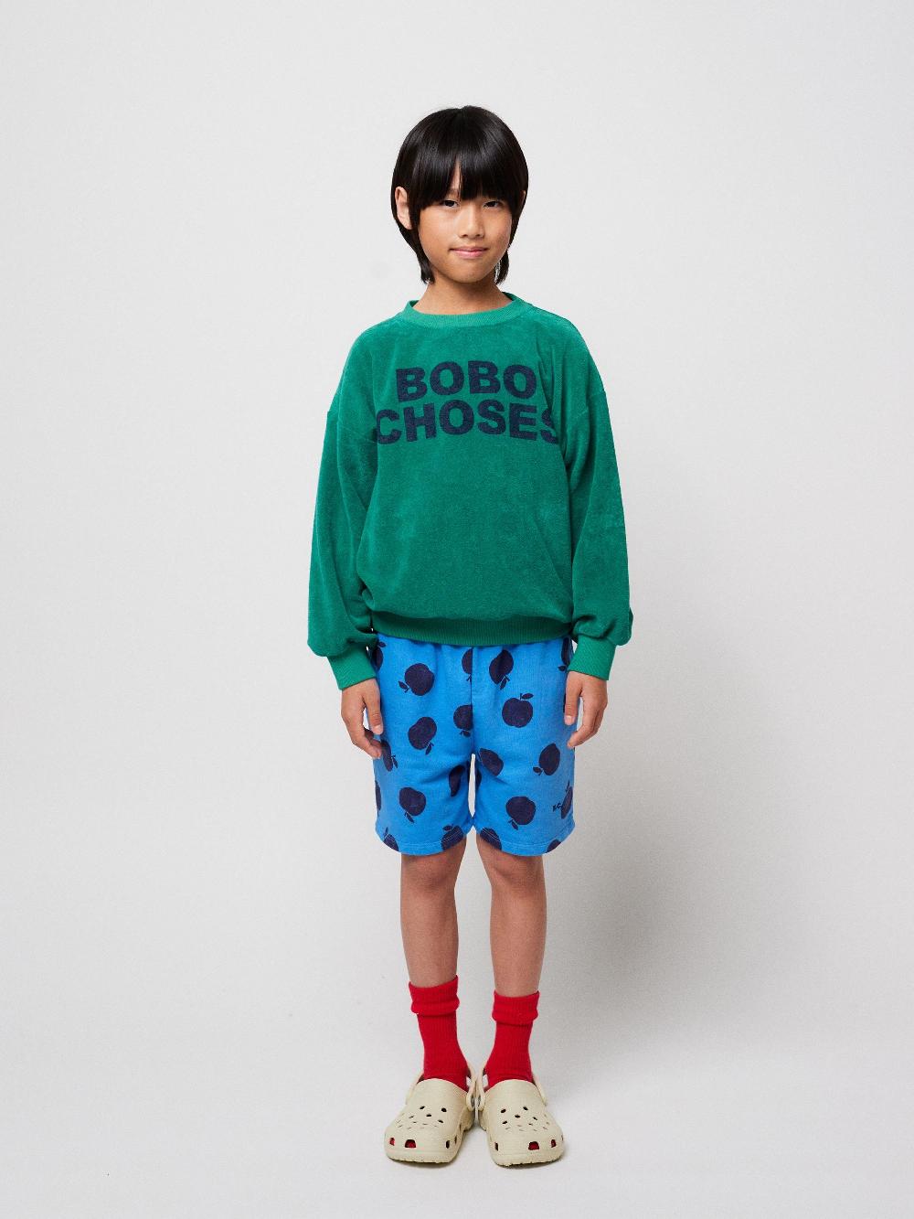 Bobo choses Bobo Choses green terry sweatshirt Ofertas especiales