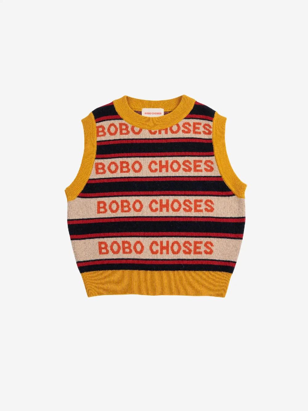 Bobo choses Bobo choses stripes knit vest Rebajas de fábrica