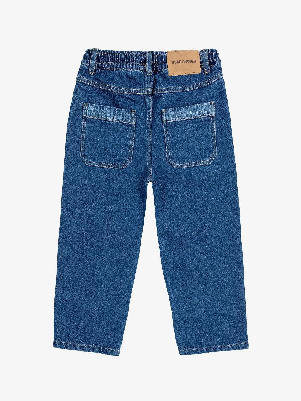 Bobo choses Funny Face denim jogger pants Liquidación