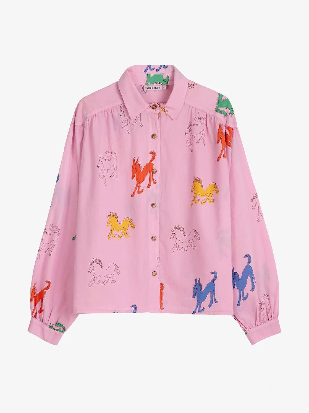 Bobo choses Wonder Horse print gathered shirt Últimos 3 días