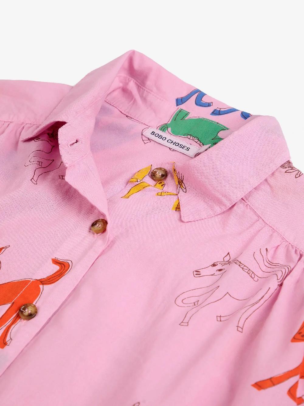 Bobo choses Wonder Horse print gathered shirt Últimos 3 días