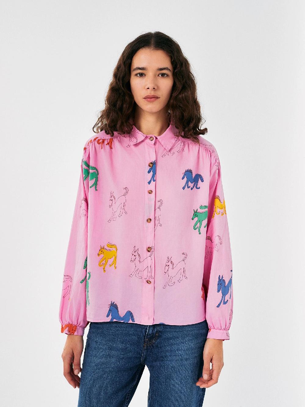 Bobo choses Wonder Horse print gathered shirt Últimos 3 días