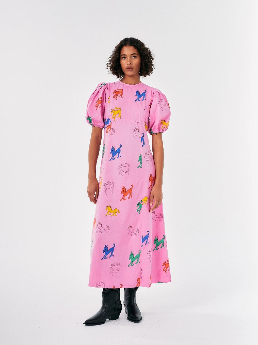 Bobo choses Wonder Horse printed evase dress Precio de fábrica