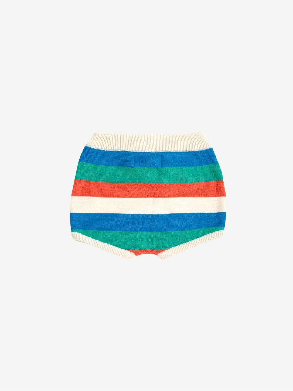 Bobo choses Striped knitted shorts Tienda de fábrica