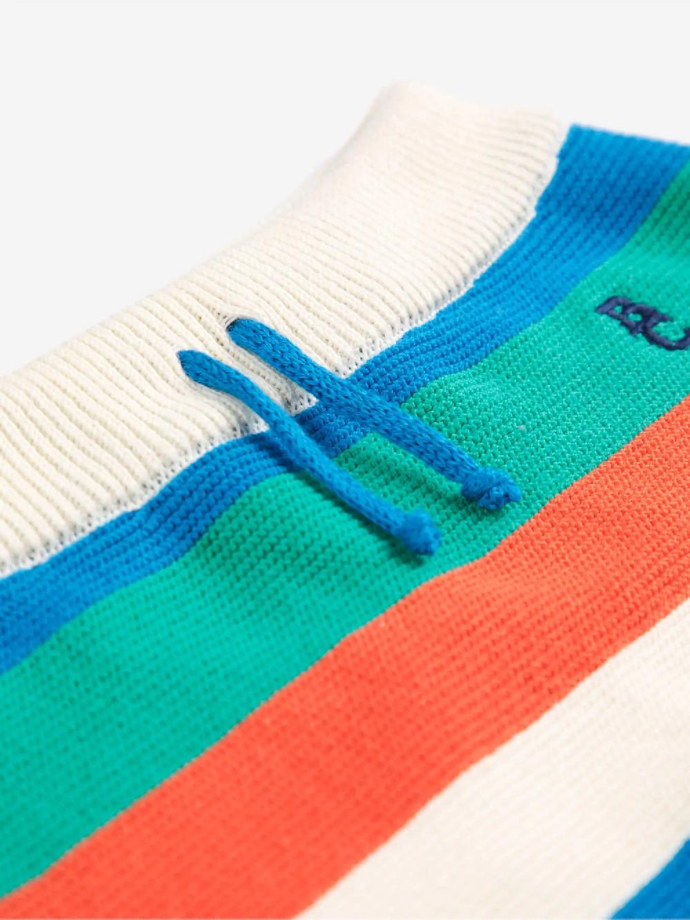 Bobo choses Striped knitted shorts Tienda de fábrica