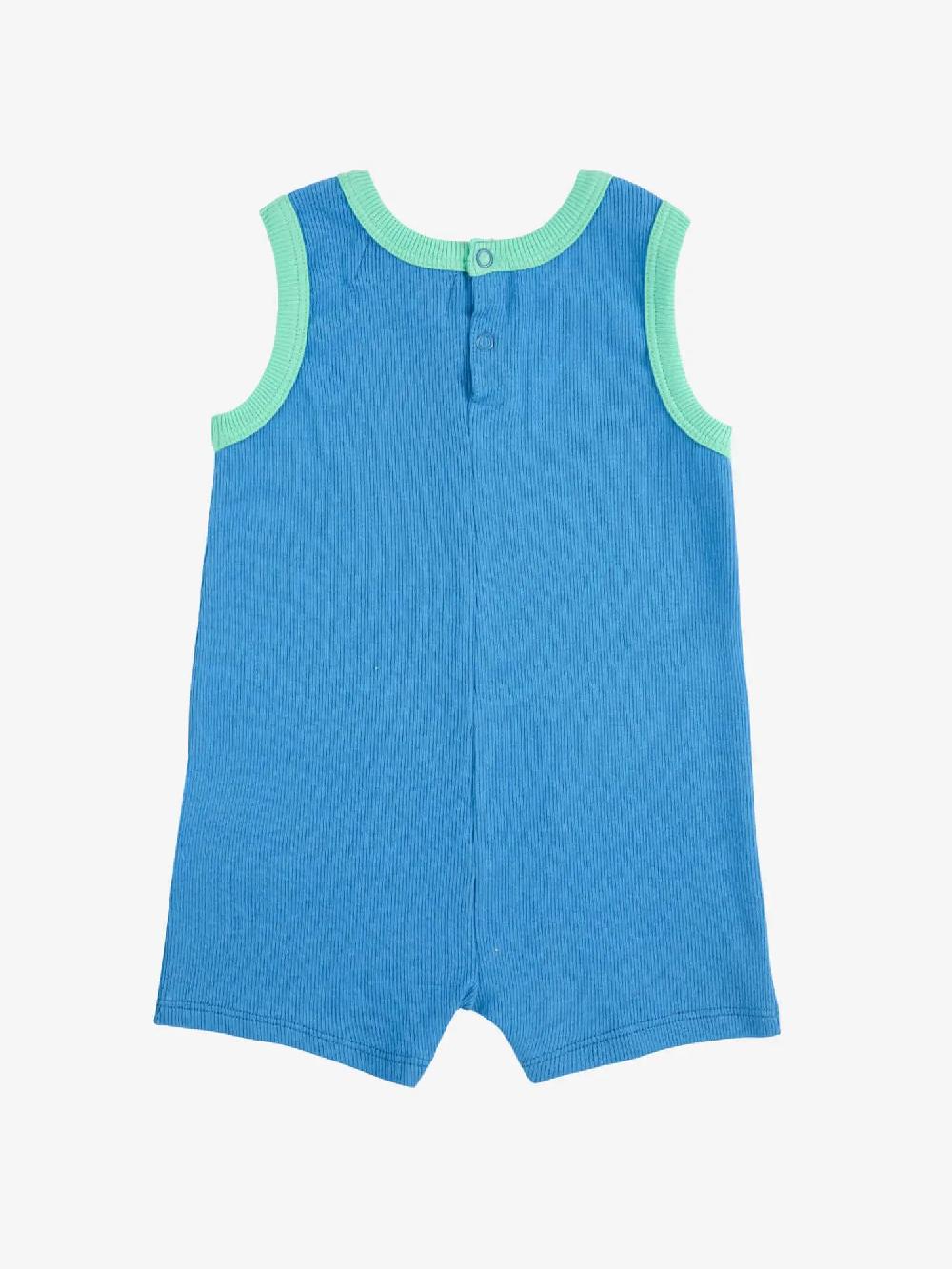 Bobo choses Smiling blue playsuit Descuento por venta flash