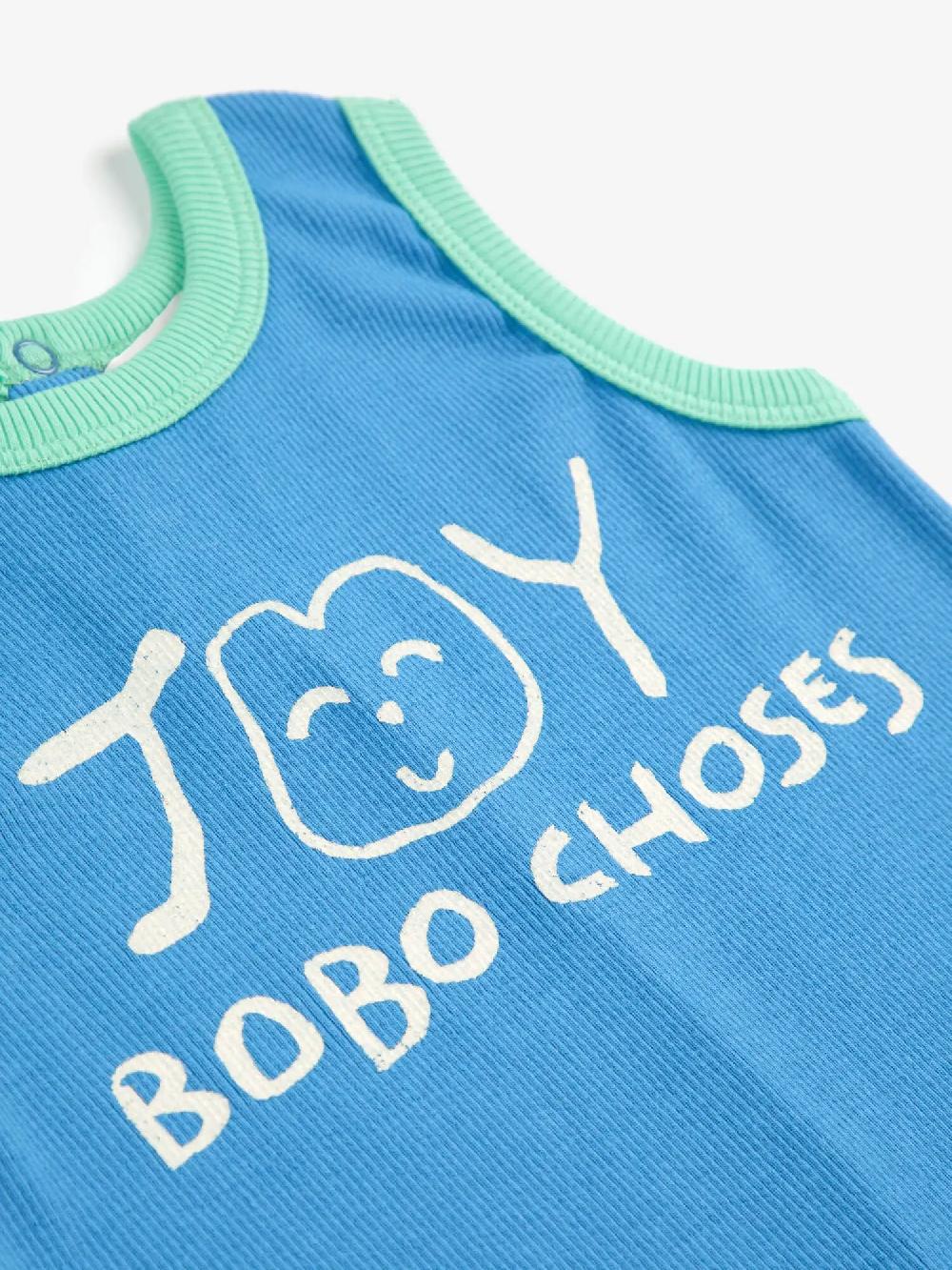 Bobo choses Smiling blue playsuit Descuento por venta flash
