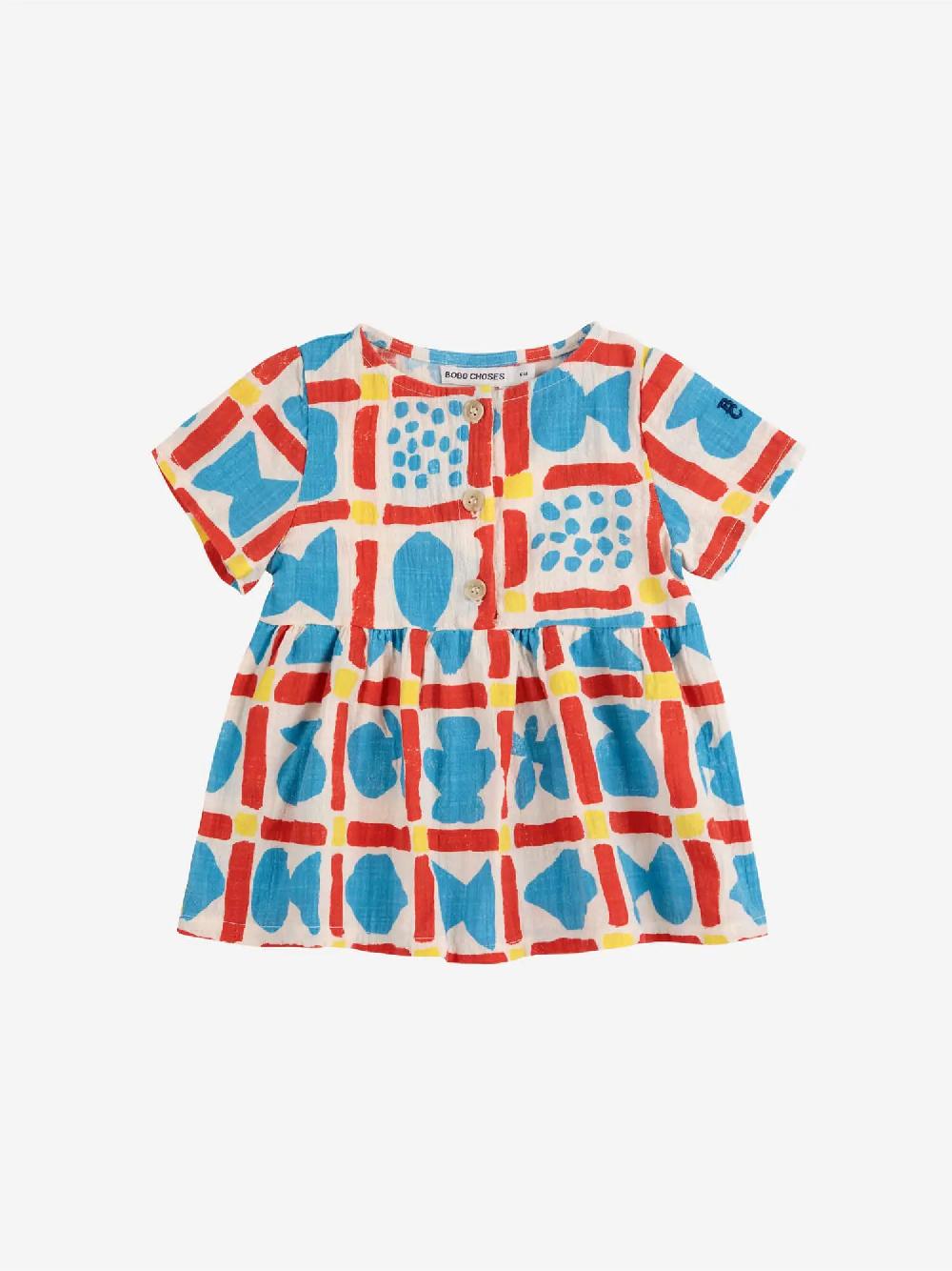 Bobo choses Geometric Game woven dress 2025