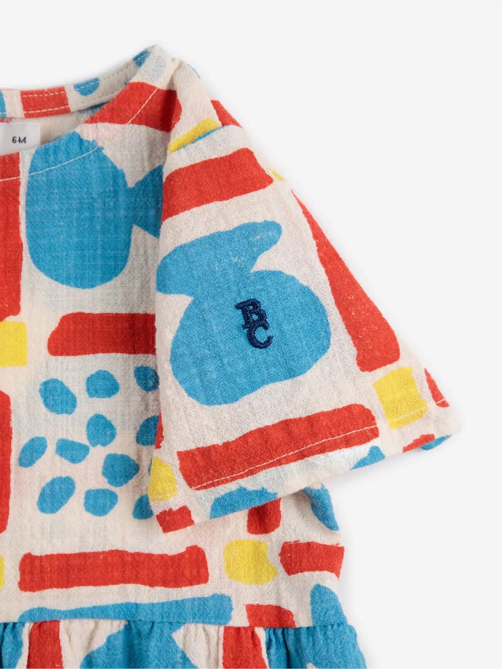 Bobo choses Geometric Game woven dress 2025